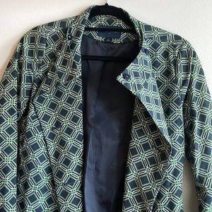 banana republic printed trench coat